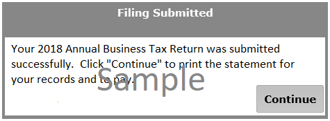 Filing Submitted
